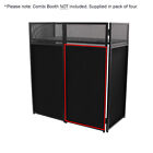 Equinox Combi Booth System Dj Disco Stand Replacement Black Lycra Set X4