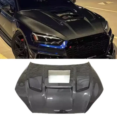 Para Audi A5 S5 RS5 20-25 FIBRA DE CARBONO Capó Delantero Motor Cubierta Panel Tapicería Foto 1 de 4