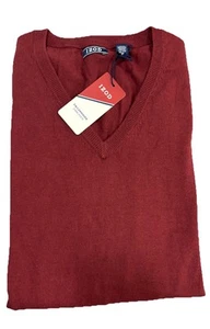 IZOD Mens Sweater Vest X-Large Red Dahlia (Burgundy) Fieldhouse New With Tags - Picture 1 of 8