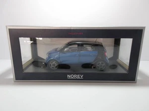 Mint Norev Smart ForFour 2015 Black & Blue 1/18 Compact Car Diecast JAPAN - Picture 1 of 5