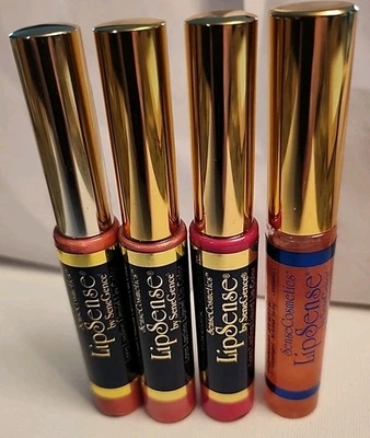 LipSense Premier Lipstick & Gloss By SeneGence  3 Sensuous Colors 1 Gloss Bundle - Image 1 of 4