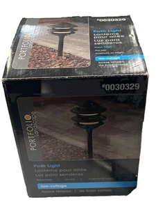 Portolio Black Metal Low Voltage 11 Watt Landscape Path Light 0030329 - Picture 1 of 8