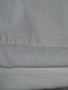 1 Sferra Bros + 1 Sferra 1891 White King  Egyptian Cotton Pillow Cases Long VTG  - Picture 1 of 22