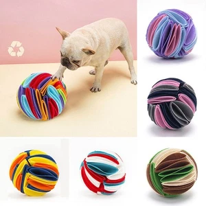Snuffle ball Dog Puzzle Toys Increase IQ Slow Dispensing Feeder Pet Cat Traini - Picture 1 of 27