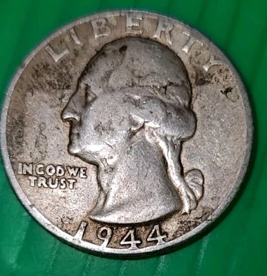 1944 NO MINT MARK WASHINGTON QUARTER DOLLAR.  - Image 1 of 4