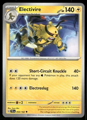 Electivire 054/162 Uncommon Normal NM Pokemon SV05: Temporal Forces - Image 1 of 2
