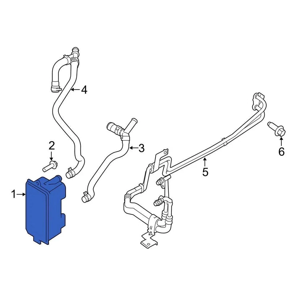 For Ford Transit-150 2015-2019 Ford CK4Z7A095A Automatic Transmission Oil Cooler Foto 1 de 3