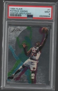 PATRICK EWING ~ 1994 Flair CENTER SPOTLIGHT #1 ~ PSA 9 ~ BEST PRICE !! - Picture 1 of 2