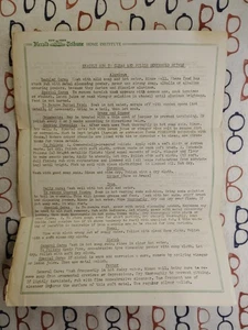 Lotto 2 fogli informativi pulizia New York Herald Tribute Home Institute - Foto 1 di 2