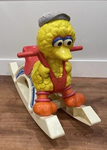 Vintage 1989 Big Bird Sesame Street Baby Rocking Horse RARE - Picture 1 of 12