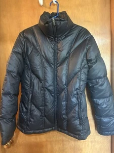 Woman’s Midnight Blue Columbia Down Blend Jacket Coat Size L - Picture 1 of 3