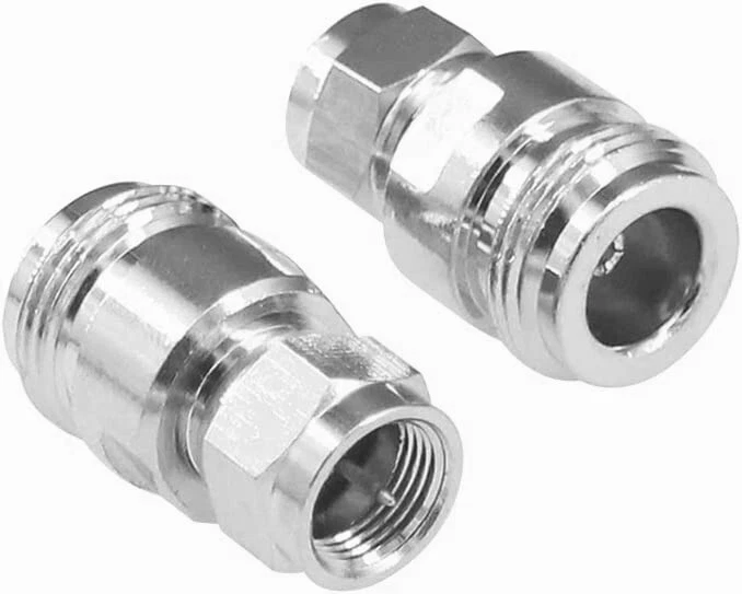 F Type Male 75 Ohm to N Female 50 Ohm Adapter RF Ham Radio Coax Connector M/F - Image 1 of 1