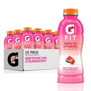 Gatorade Fit Electrolyte Beverage, Healthy Real Hydration, Watermelon Strawberry - Picture 1 of 4
