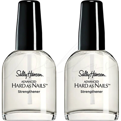 SALLY HANSEN Advanced Hard as Nails Strengthener Top Coat 13.3ml *PACK OF 2*