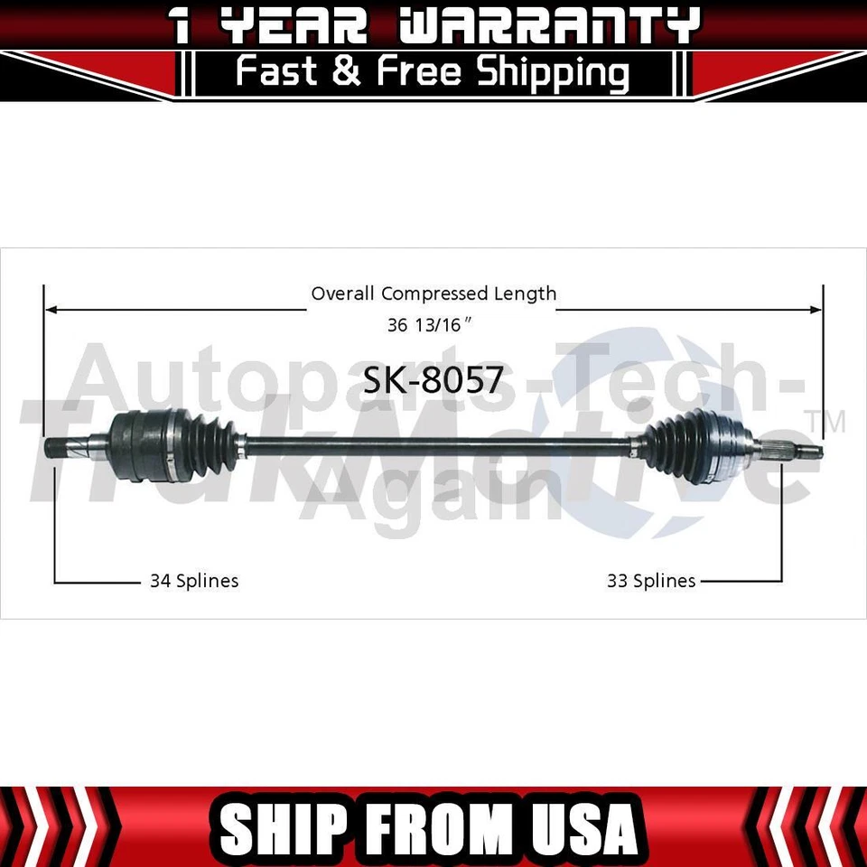 Eje delantero derecho TrakMotive 1 para Chevrolet Optra 2004-2007 Foto 1 de 1