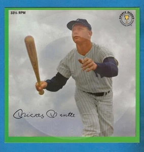 1964 Auravision HOF Mickey Mantle New York Yankees Record UNPUNCHED - Picture 1 of 2
