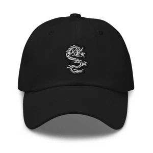 Ancient Chinese Dragon Embroidered Baseball Cap Mythology and Folklore Dad hat - Picture 1 of 3
