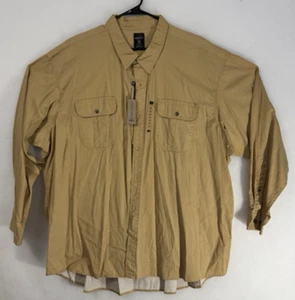 Red Head 4XL Brown Shirt Long Sleeve Button Pockets - Picture 1 of 5