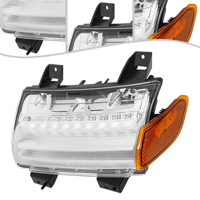 For 2018-2022 Jeep Wrangler JL LED Turn Signal Light with DRL Left Driver Side - Image 1 of 4
