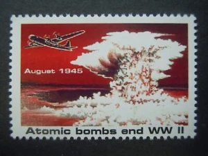 1995 ATOMIC BOMBS END WWII NON-ISSUED RESCINDED US STAMP MNH OG VF - Picture 1 of 1