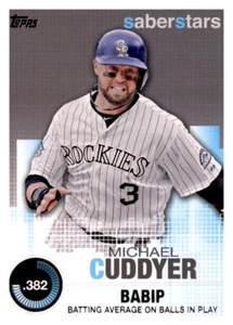 2014 Topps SaberStars Michael Cuddyer MLB inserto PWE Rockies - Imagen 1 de 2