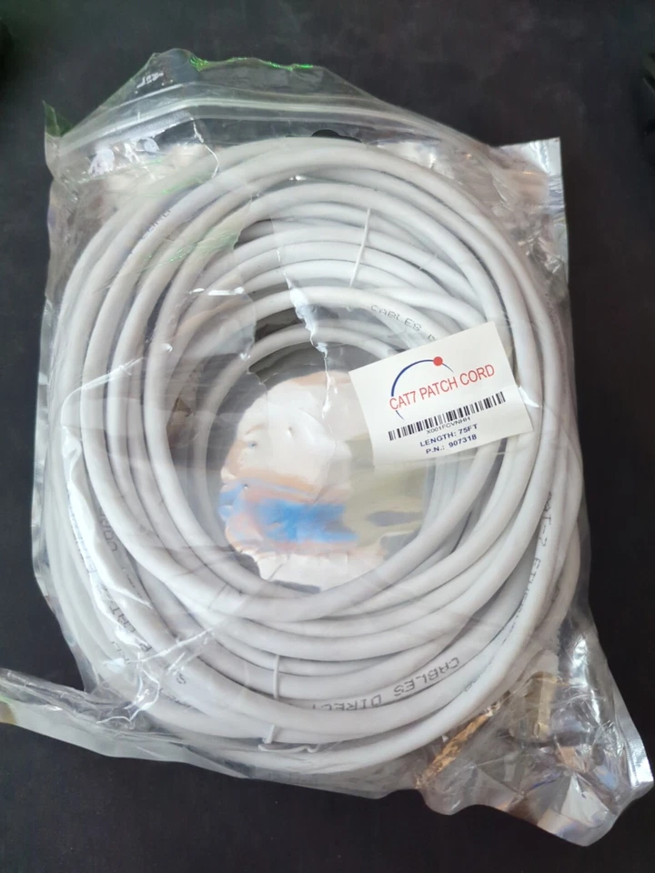 CAT7 75 FT  Ethernet Network Cable Cord  - Image 1 of 1