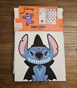 Cortina de ducha Disney Halloween Stitch nueva rara difícil de encontrar - Imagen 1 de 4