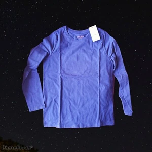 Cat & Jack long sleeve shirt Blue/ Grey size M (7/8) pack of 2  Girls - Picture 1 of 2