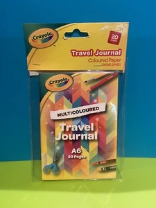 Crayola Travel Journal A6 Multicoloured Paper Children’s Scrapbook 20 Pages - Picture 1 of 2