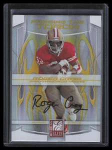Autógrafos Donruss Elite Passing the Torch 2008 Roger Craig Gore doble automático 4/25 - Imagen 1 de 2
