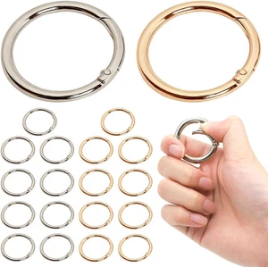 20 Pezzi 40Mm Scatto Molla Rotonda, Accessori per Borse Uncinetto, Moschettone a - Foto 1 di 6