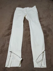 DOLCE &GABBANA Girls Pants SIZE 40 Italian white zip ankles 5 pocket 28"X28" EUC - Picture 1 of 12
