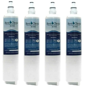 Best Choice BCF60 Fits LG LT600P  Refrigerator Water Filter 4-Pack - Picture 1 of 8