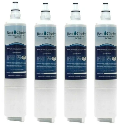 Best Choice BCF60 Fits LG LT600P  Refrigerator Water Filter 4-Pack - Image 1 of 4