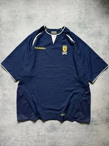 SCOTLAND 2003 2004 DIADORA VINTAGE HOME SOCCER JERSEY FOOTBALL SHIRT MENS Sz XXL - Picture 1 of 9