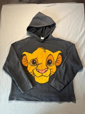 Sudadera con Capucha Zara Disney El Rey León Simba Para Mujer Gris Medio Estampado Gráfico Pullover Foto 1 de 4