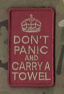 DAESH WHACKER GREEN BERETS SAS KEEP CALM SERIES burdock INSIGNIA: Carry a Towel - Picture 1 of 12