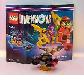 LEGO Dimensions 71264 Batman Movie Instruction Manual & Batwing Incomplete