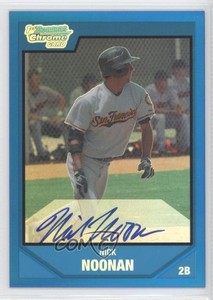 2007 Bowman Draft Chrome Picks Rookie Blue Refractor /150 Nick Noonan Auto