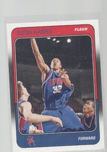 JUSTIN HARPER 2011-12 UPPER DECK FLEER RETRO 1988-89 PARALLEL ROOKIE #88-JH