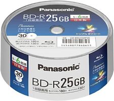 Panasonic Lm-brs25mp30 BLURAY Bd-r 25gb 6x Speed Printable Worldwide