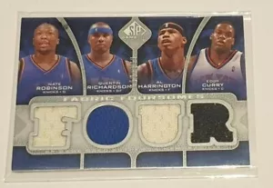2009-10 SP G/U Robinson/Richardson/Harrington/Curry Quad Jersey #ed/199 - Knicks - Picture 1 of 1