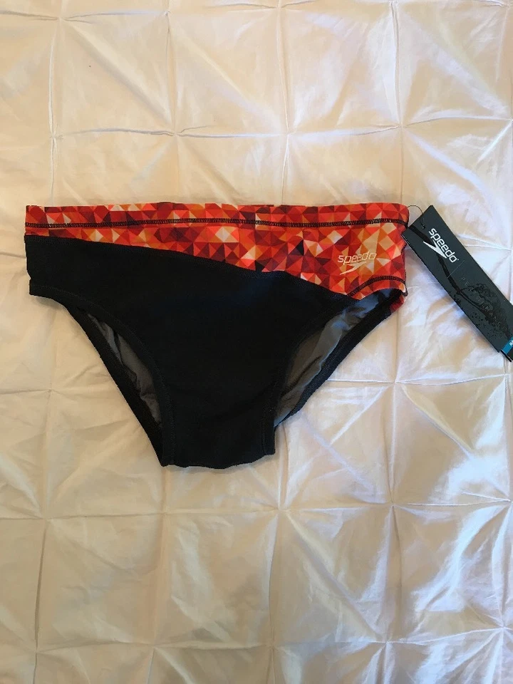 Nuevo calzoncillo Speedo Nano Fracture para niño - PowerPLUS 26 negro/naranja vibrante $44 Foto 1 de 1