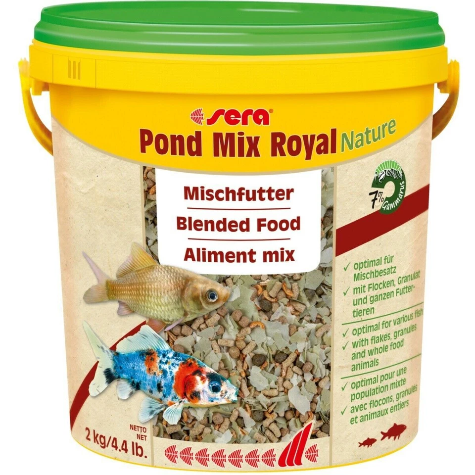 sera Pond Mix Royal Nature 10 L Goldfische Teichfische Fischfutter Gartenteich - Bild 1 von 1