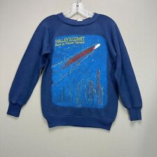 Vintage 80s Raglan Sweatshirt Adult Small Hailey's Comet Back by Popular Demand