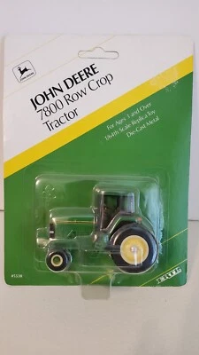Vintage 1992 Ertl John Deere 7800 Row Crop Tractor Diecast  #5538 - Image 1 of 2