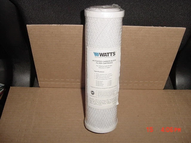 WATTS Activated Carbon Block Water Filter Cartridge reverse osmosis WCBCS/FF - Image 1 of 1