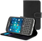Classic Case, Snugg Leather Leather Flip Case [Card Slots] Executive BlackBerry 