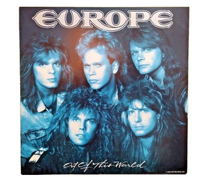 Europe "Out of this World" 1987 Poster 12" by 12" Flat Promo - Two sided - Bild 1 von 3