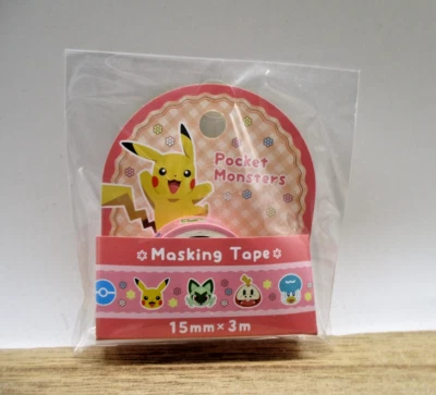 Pokemon Masking washi tape 15mm 3m Foto 1 de 3